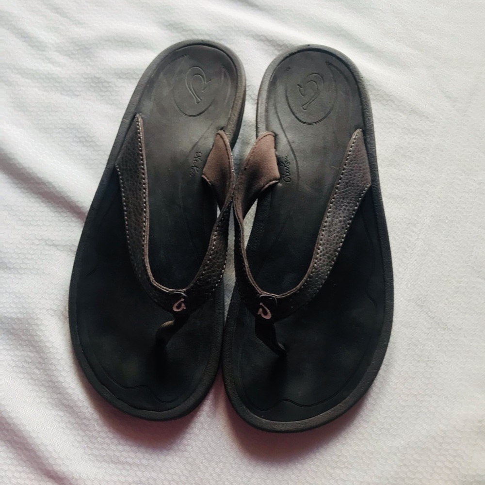 Olukai brown‎ Flip Flops